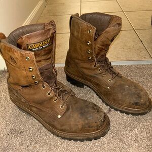 Carolina Men's Rugged Brown Leather Boots